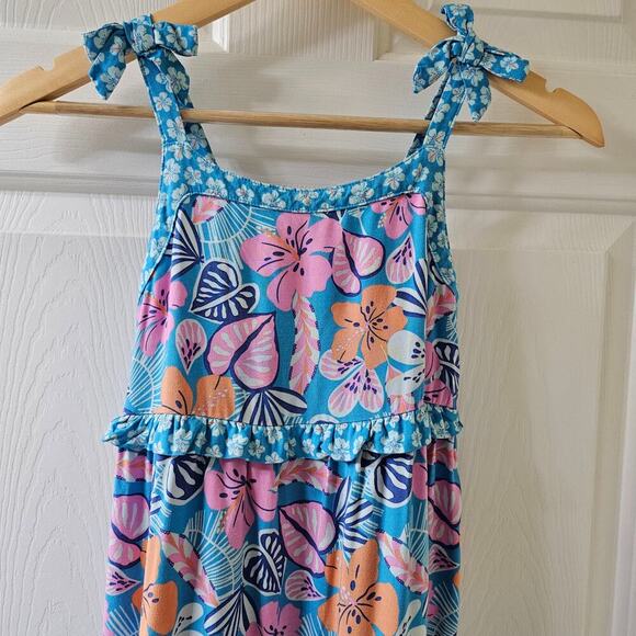 Kat & Jack Girls Dress M 7-8 Boho Cottagecore Floral Garden Tea Party Maxi - Picture 6 of 12